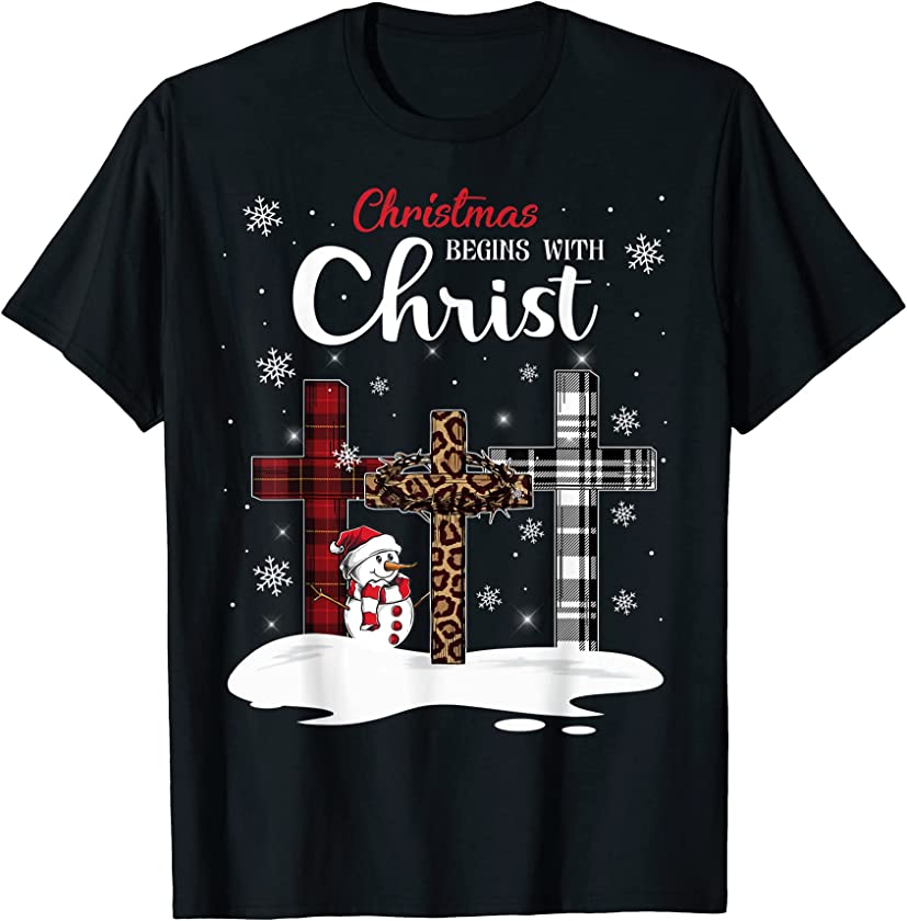 Christian Cross Leopard T-Shirt