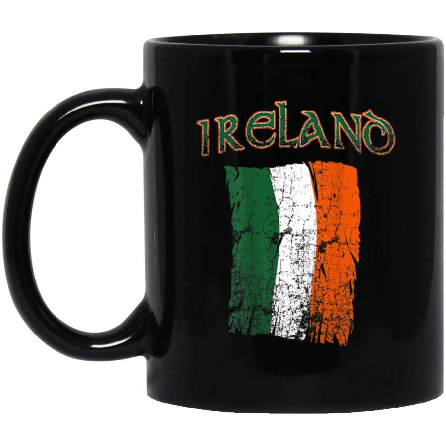 Ireland Irish Flag Distressed Vintage St Patricks Day Mug