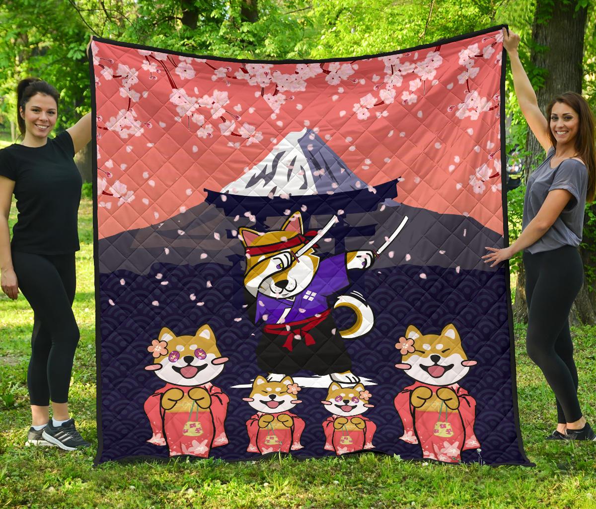Shiba Inu Quilt Travel Japan K9
