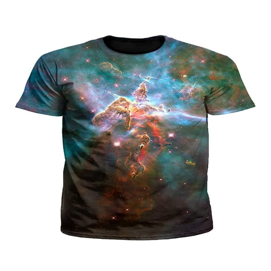 Aura Rainbow Nebula Galaxy  Men/Women 3D All-Over Print Tshirt