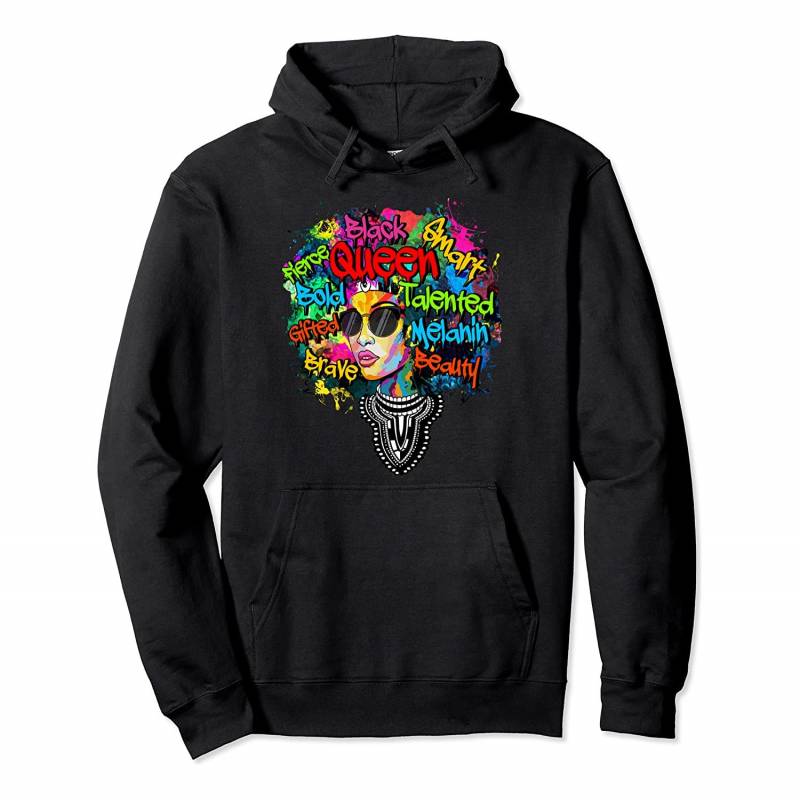 Dashiki Black History Shirt Educated Queen Woman Gift Pullover Hoodie, T-Shirt, Sweatshirt, Tank Top, Racerback, Dolman