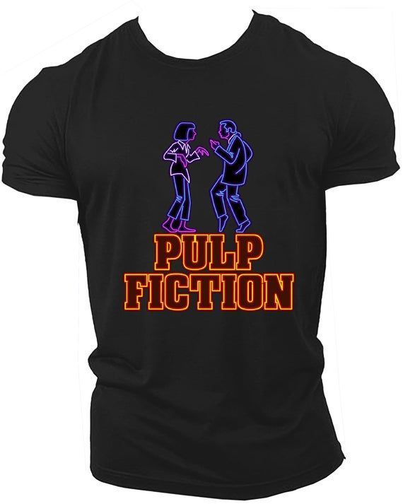 Pulp Fiction Shirtvintage Movie Quentin Tarantino Costume Cult Classic Adult Kids Sizes Top Neon29 Shirt