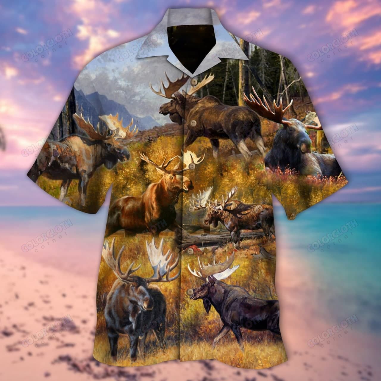 Advice From A Moose Spend Time In The Woods Unisex Hawaii Shirt Ha81568