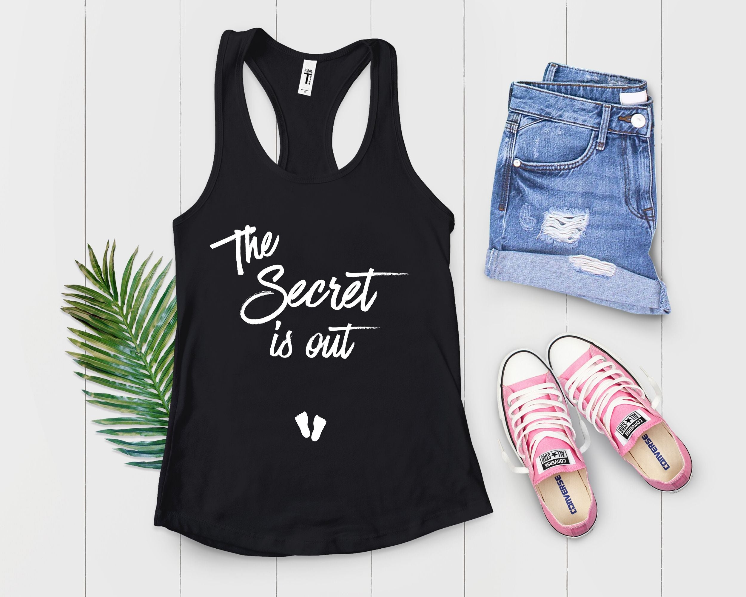 The Secret Is Out Tank Top Maternity Clothes