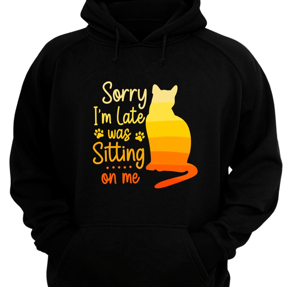 Trending Personalized – Sorry Im Late Was Sitting On Me Hoodie