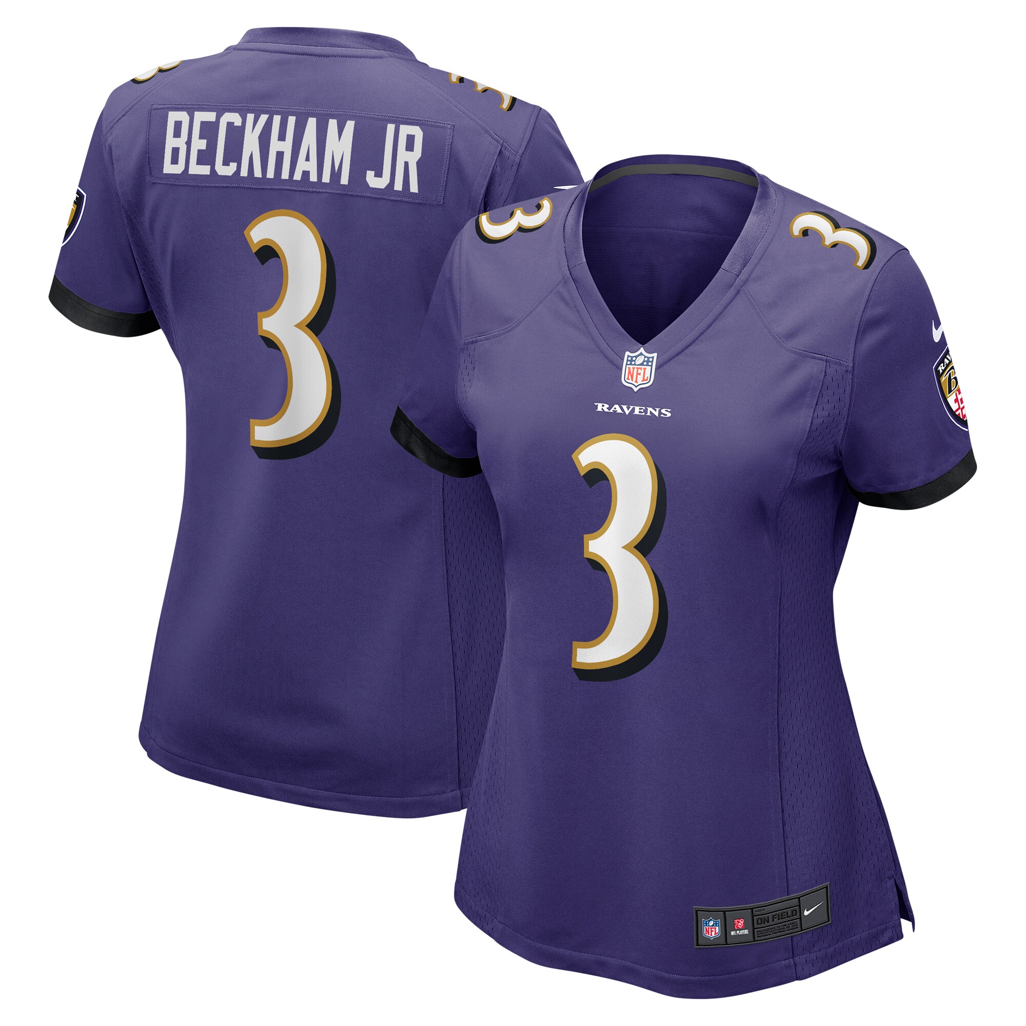 Odell Beckham Jr. Baltimore Ravens Women's Game Jersey – Purple