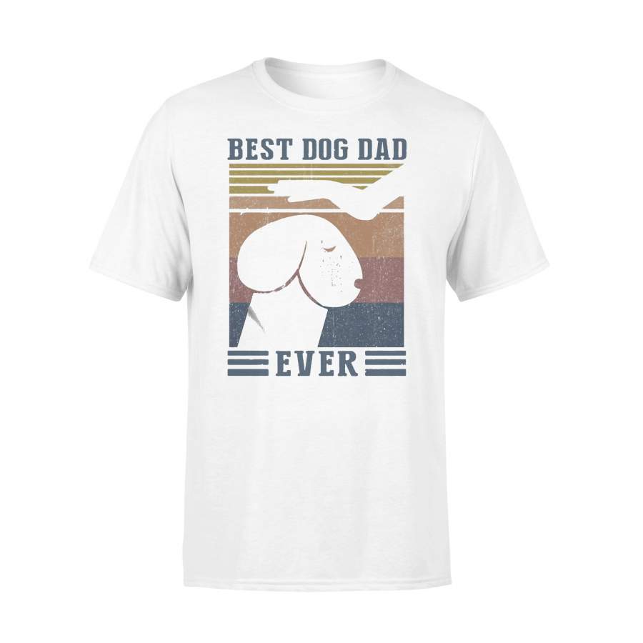 Best Dog Dad Ever Funny Meme Vintage T-shirt