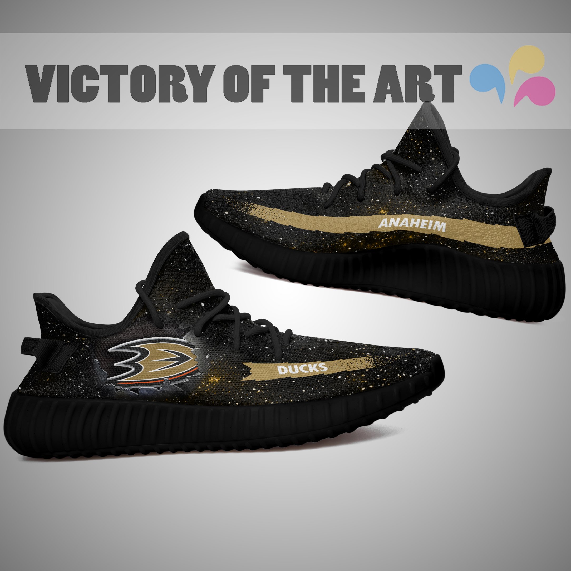 Art Scratch Mystery Anaheim Ducks Shoes Yeezy