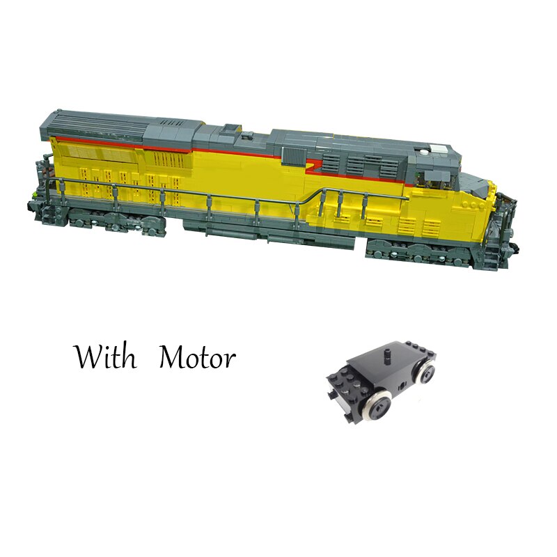 MOCUnions- Pacifics ES44AC Train Building Blocks Assemble Locomotive High-Tech Railway Car Bricks Toys For Children Kid Gift alx