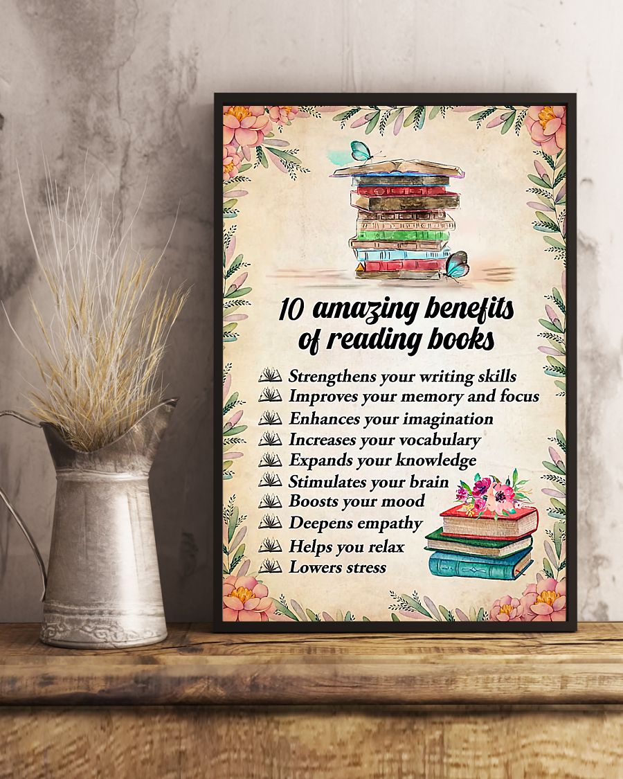 Teacher Advantages Of Reading Vertical Canvas And Poster | Wall Decor Visual Art
