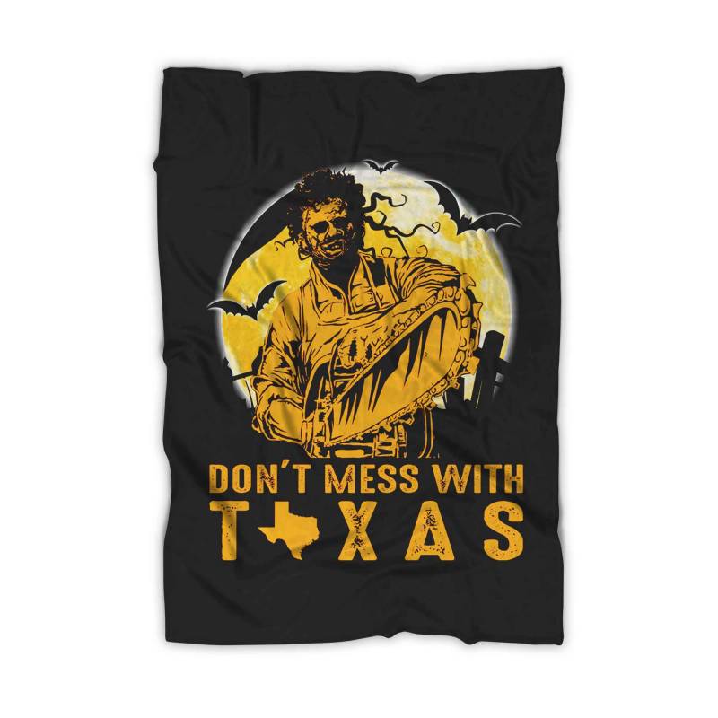 Dont Mess With Texas Funny Halloween Blanket