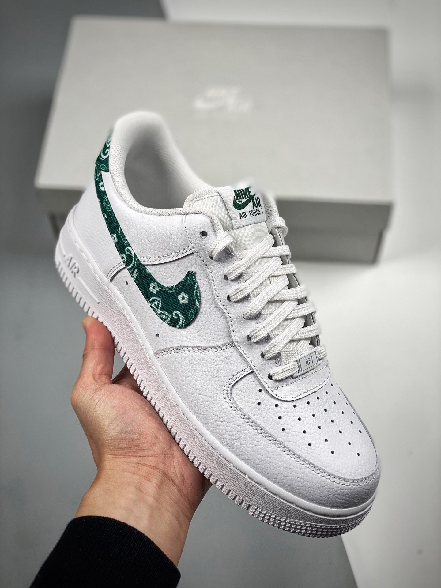 Nike Air Force 1 Low Green Paisley WhiteGreen 5340438