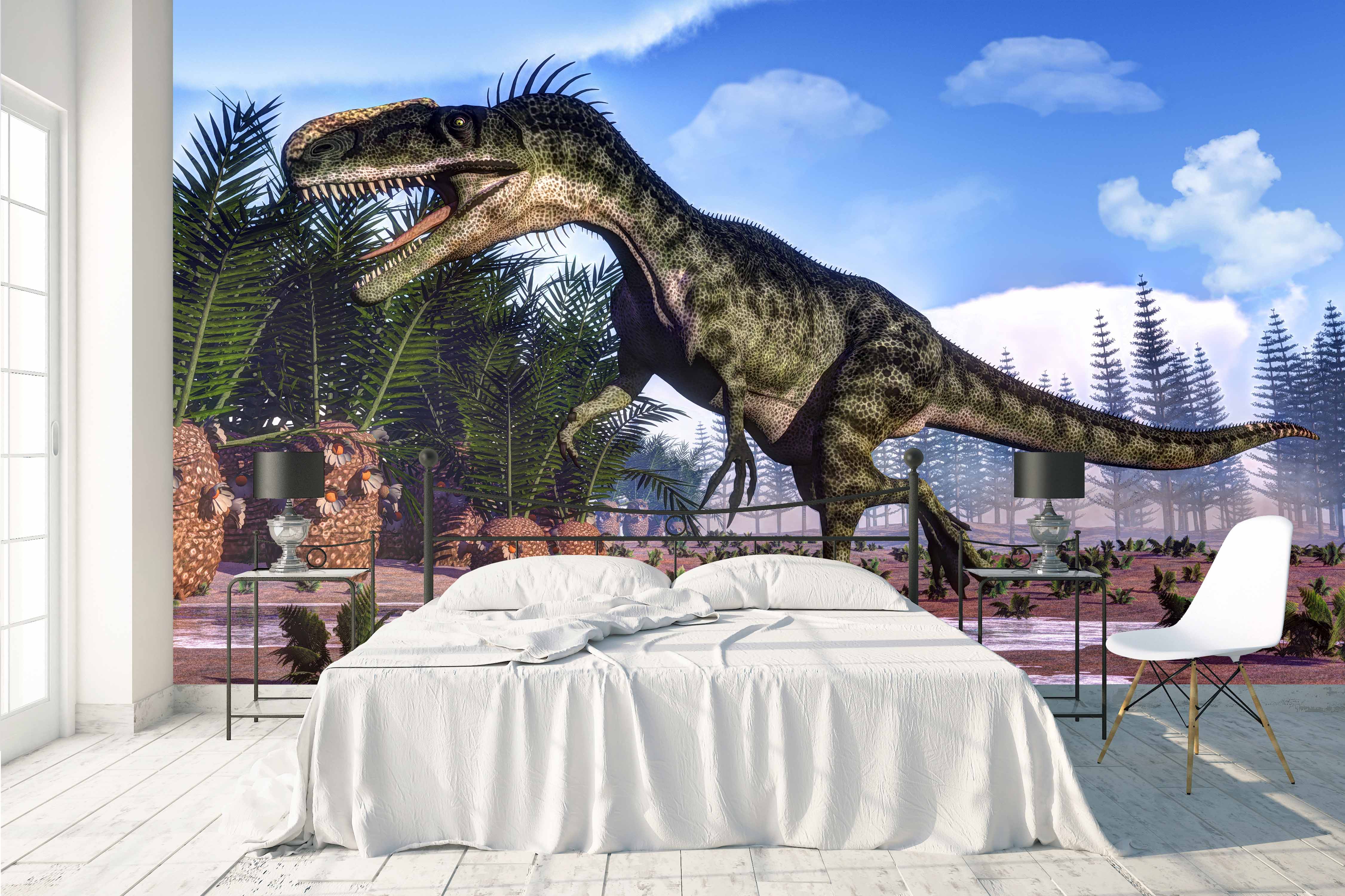 3D Dinosaur Sky Wall Mural Wallpaper 3