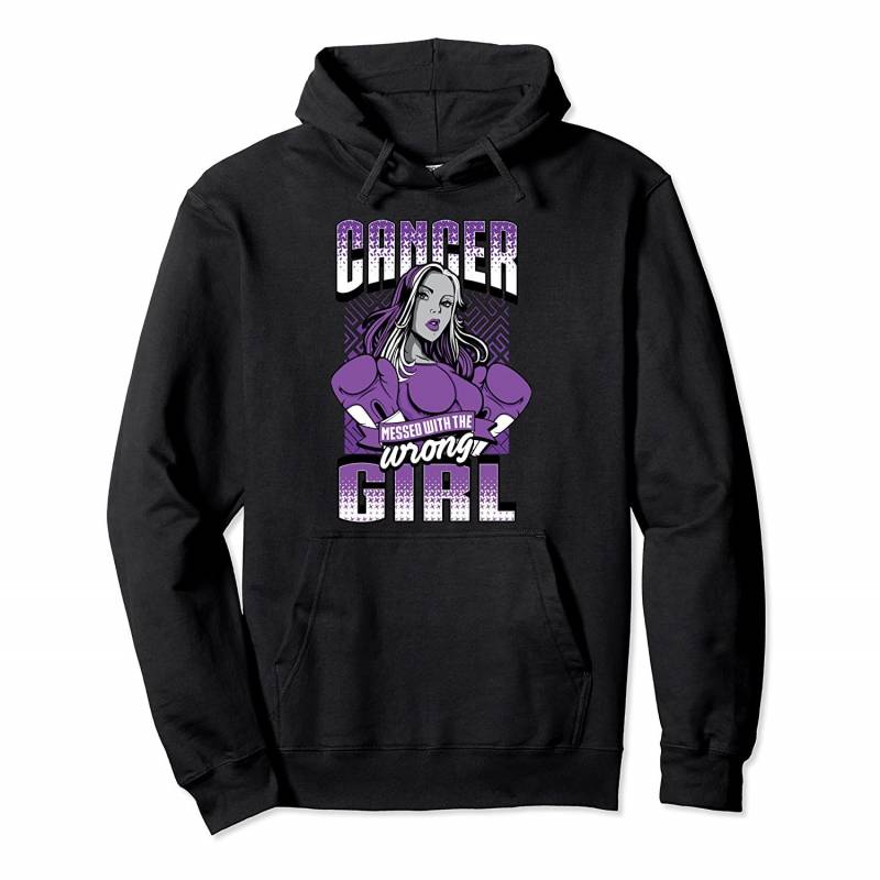 Wrong Girl Pancreas Cancer Awareness Ribbon Gifts Pullover Hoodie