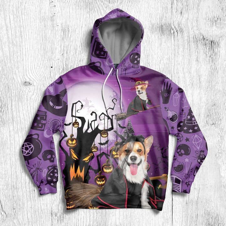 TJJ302009A79FF CORGI HALLOWEEN HOODIE PP