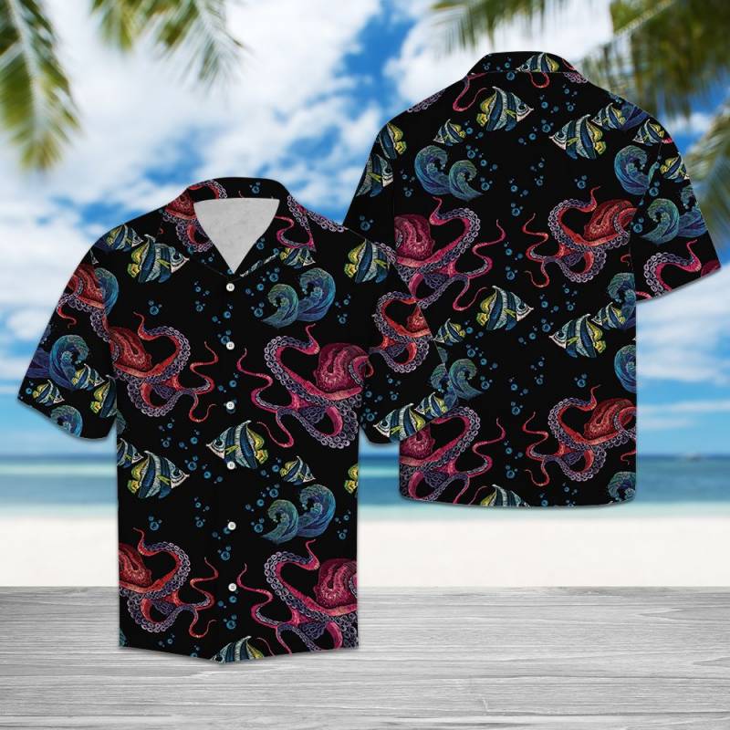 Happy Octopus Hawaiian Shirt Ha30695