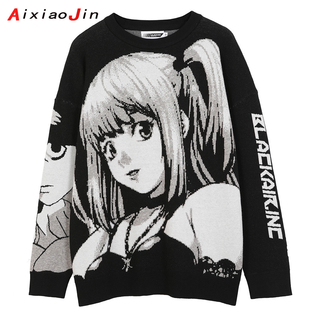 Women’s Hip Hop Street Style Harajuku Sweater Spring Summer Retro Japanese Anime Girls Knit 2022 Cotton Pullover Sweater Ladies alx