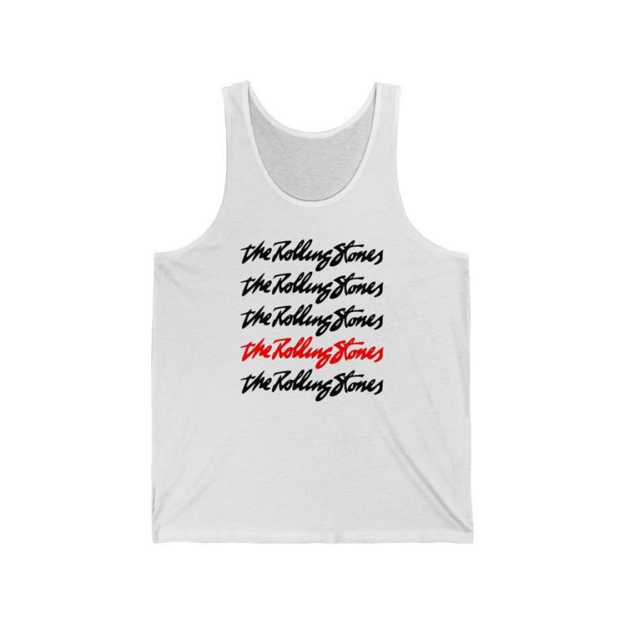 Unisex Rolling Stones Jersey Tank