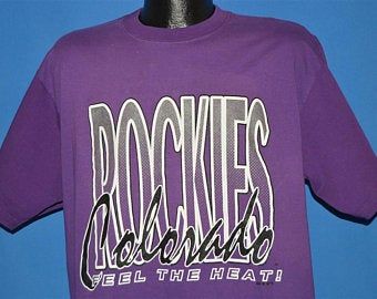 80s Colorado Rockies Feel The Heat T-shirt Extra 7610