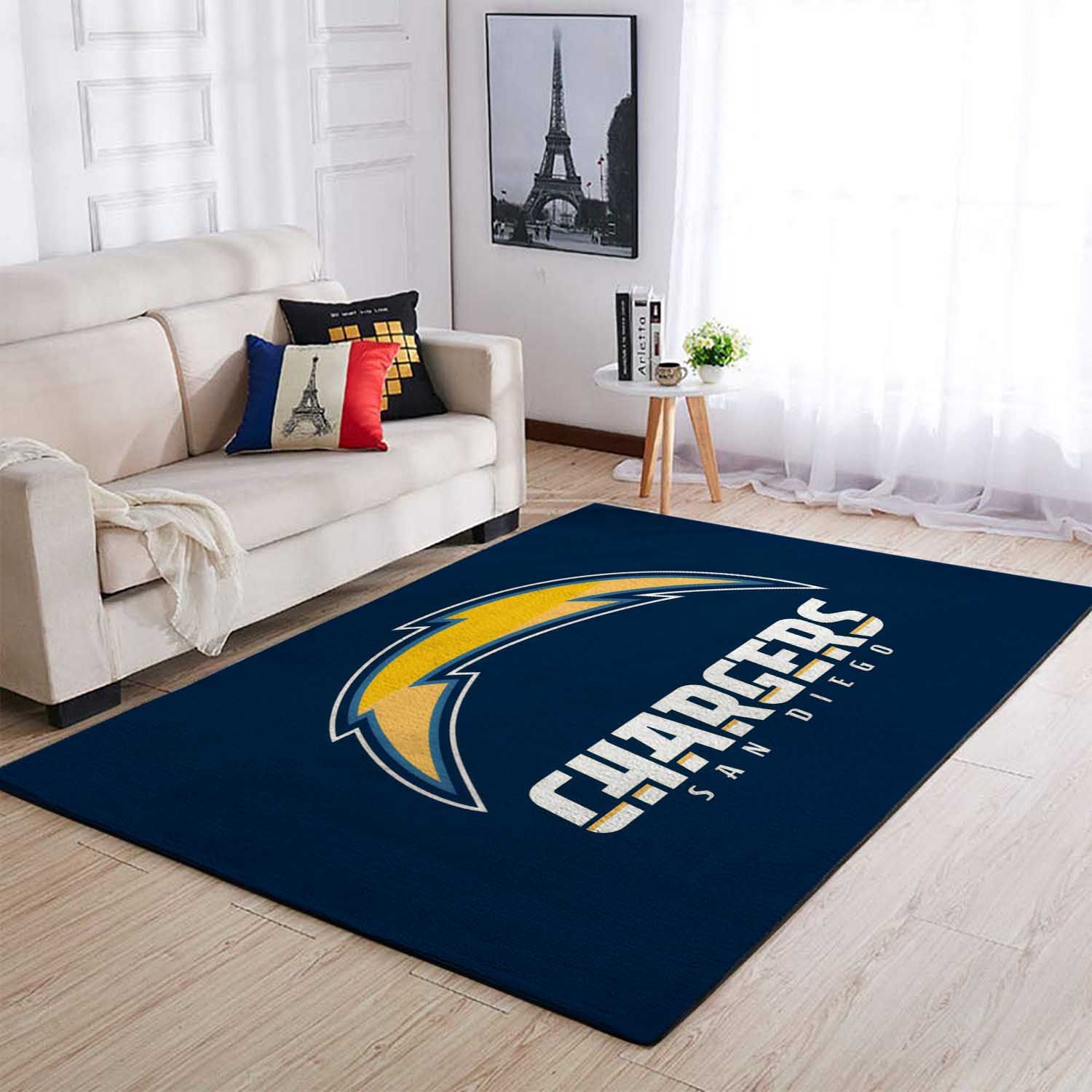 The 20 Rug Los Angeles Chargers Area Rugs Living Room Carpet SIC101203 Christmas Gift Floor Decor