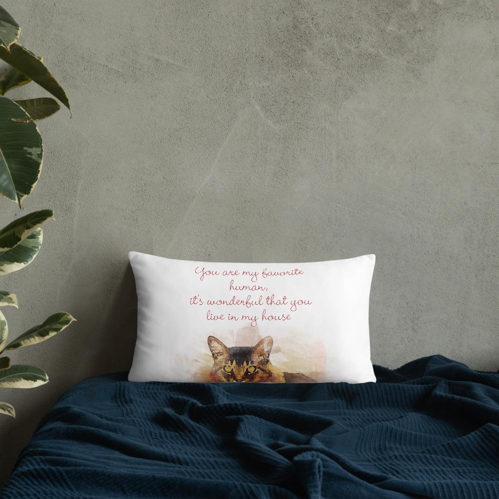 Cat Pillow Cute Pets Animals