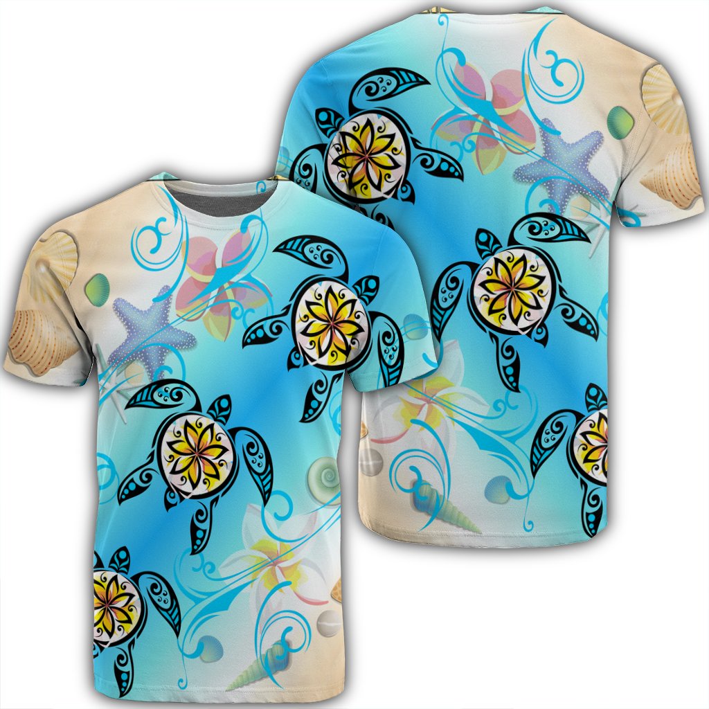 Hawaiian Fresh Beach Turtle Plumeria Ah Brian Style Ha107818