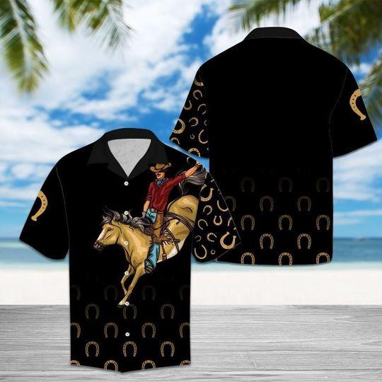 Cowboy Black Nice Design Aloha Hawaii Shirts For Men Women Ha28272