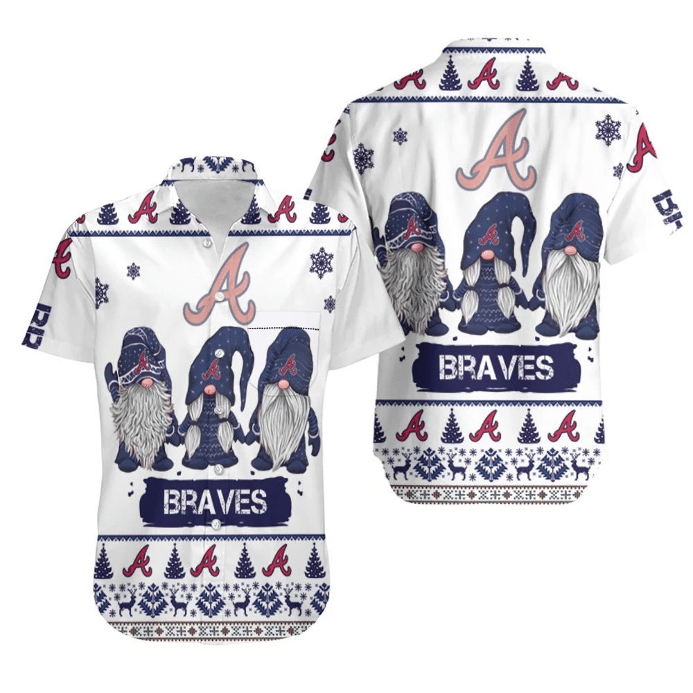 Christmas Gnomes Atlanta Braves Ugly Sweatshirt Hawaii Shirt Beach Set Ha103512