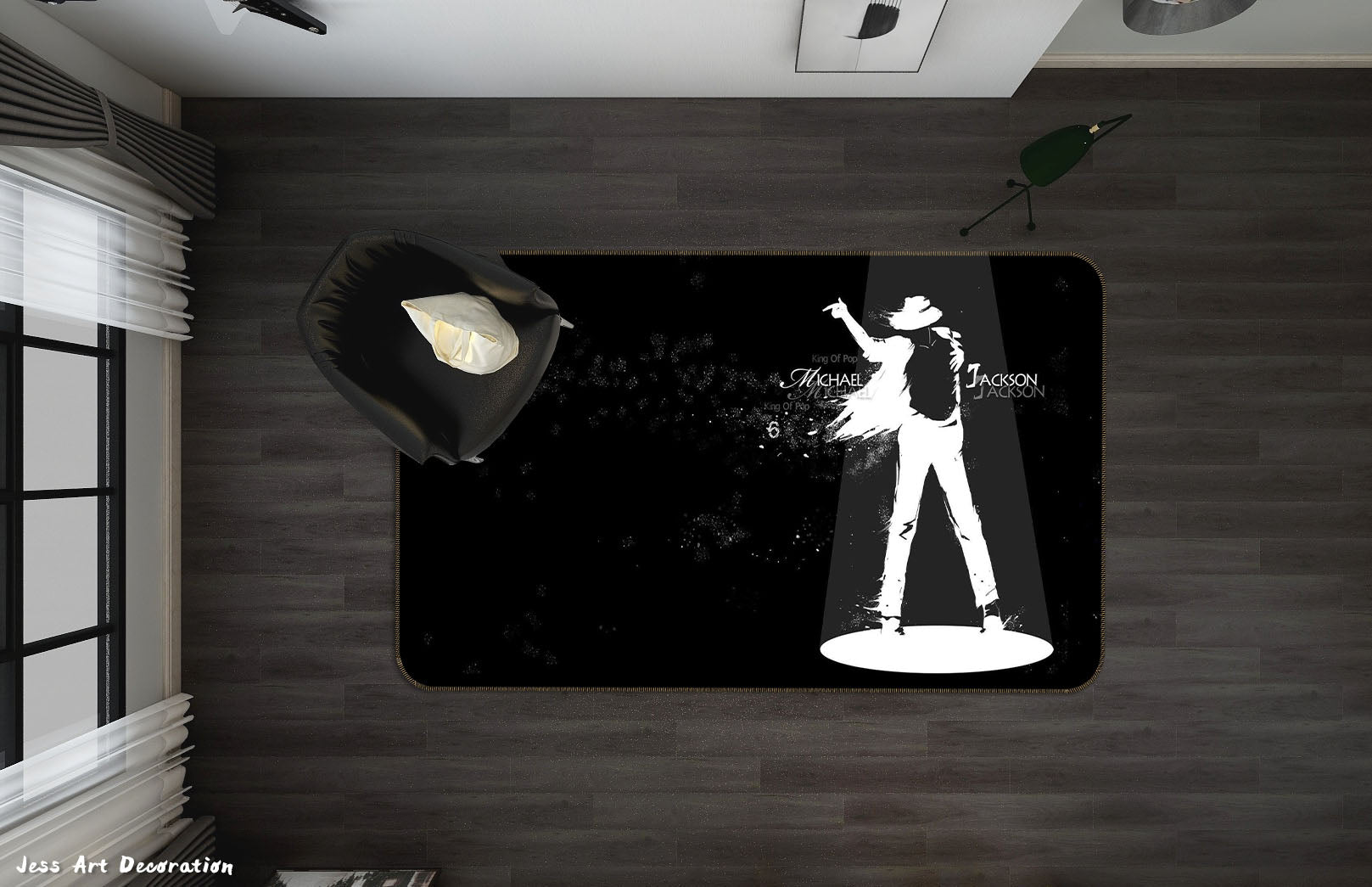 3D Michael Jackson Non-Slip Rug Mat 133