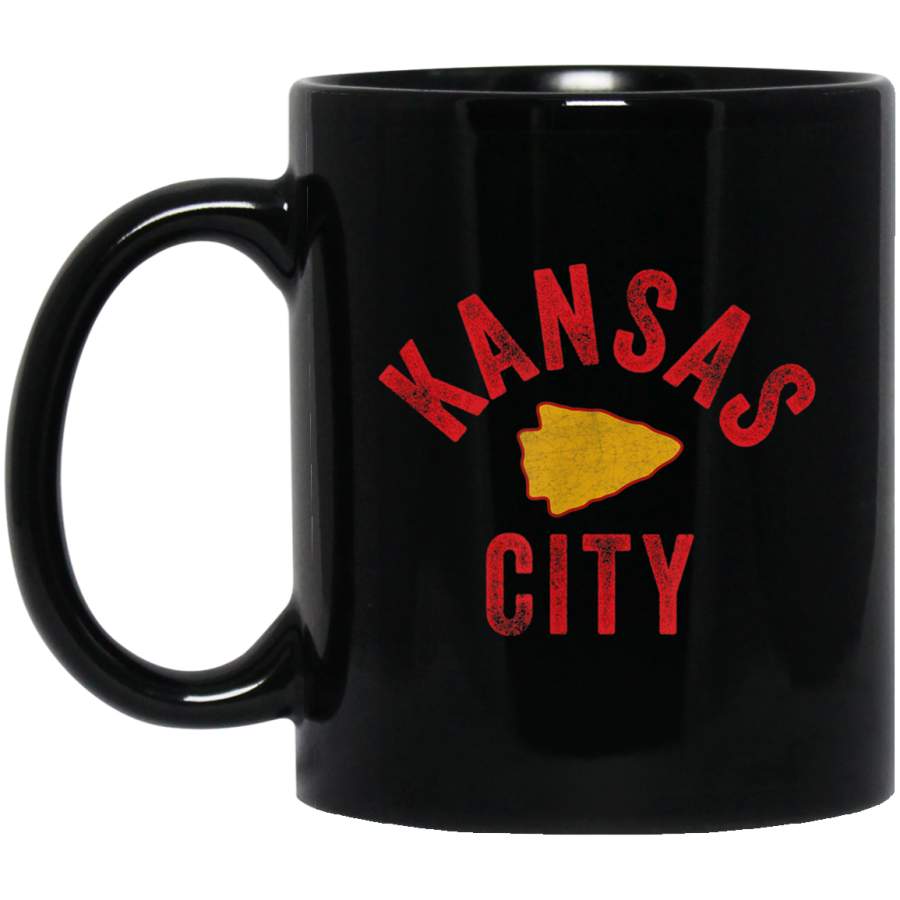 KC Kansas City Fan Gear Cool Kc Local Arrowhead Red Design Mug