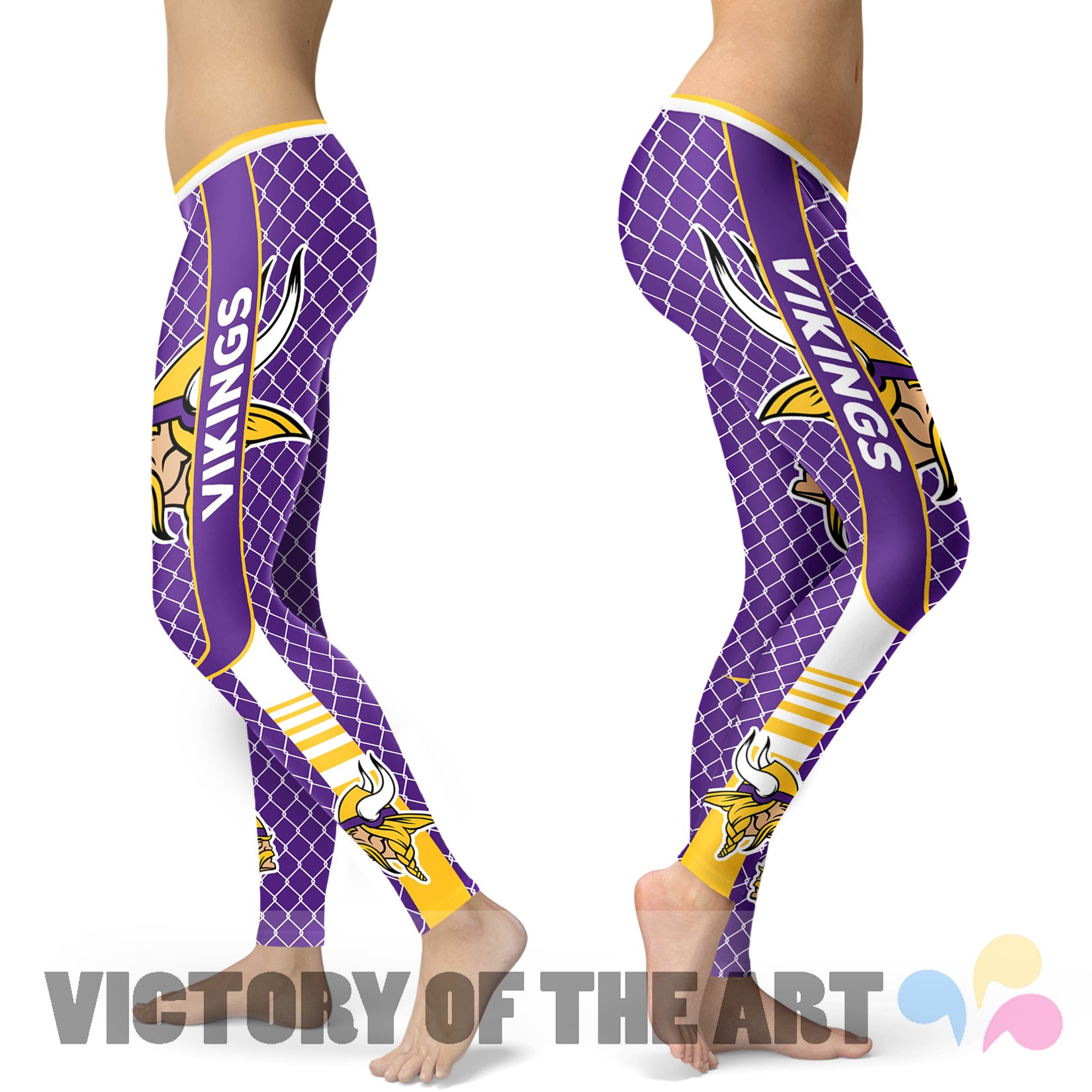 Amazing Line Circle Stylish Fashion Minnesota Vikings Leggings