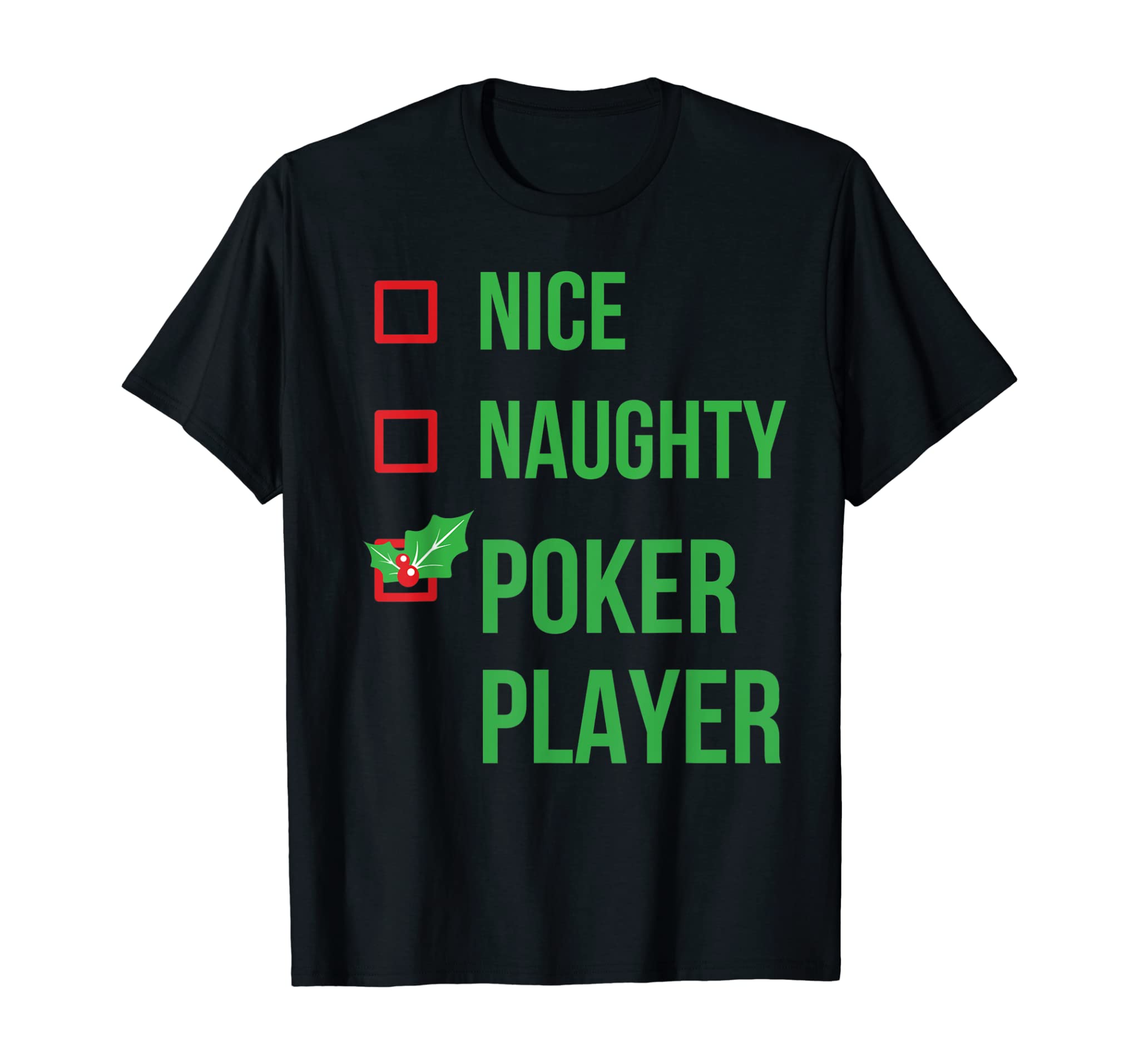 Poker Player Funny Pajama Christmas Gift T-Shirt