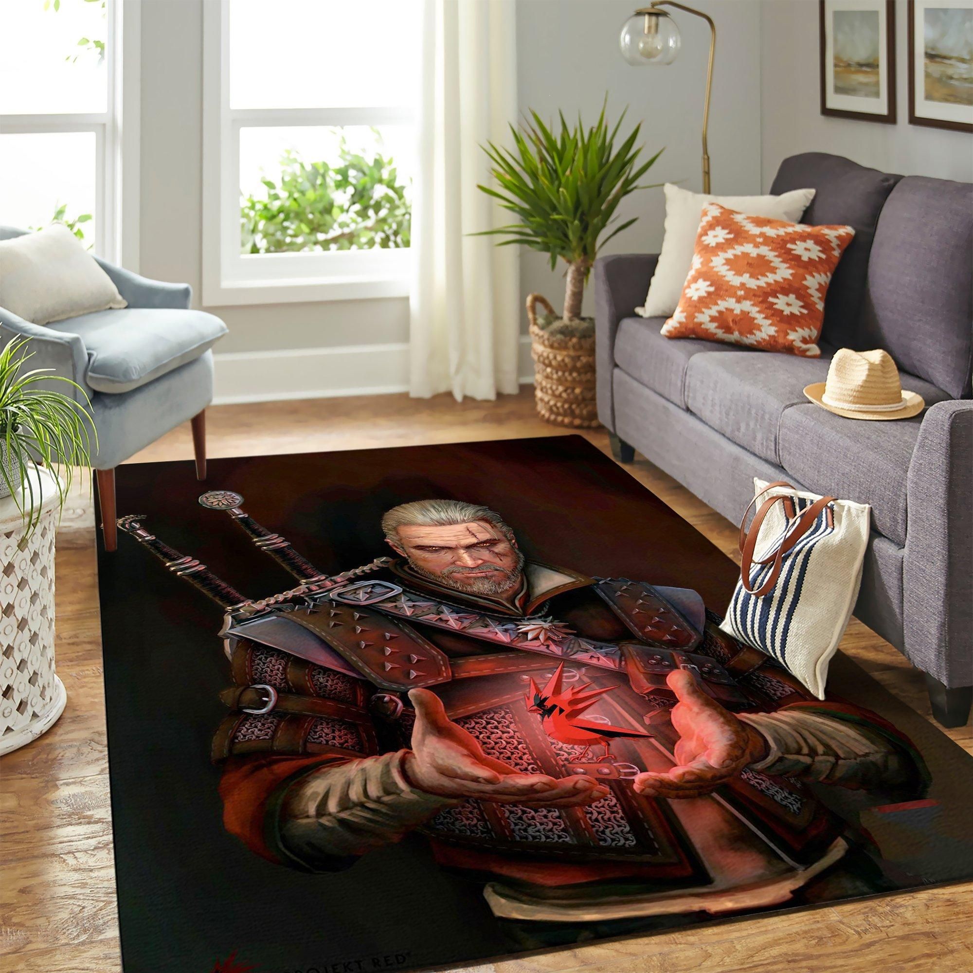 The Witcher Hunt Area Rug Geeky Carpet – home decor – Bedroom Living Room decor