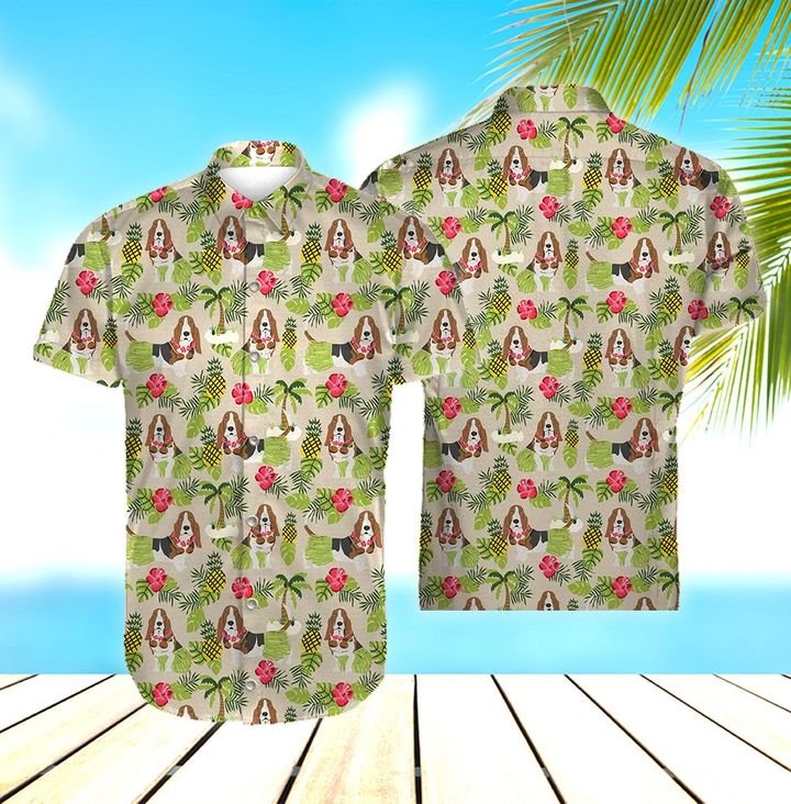 Basset Hound Hawaii Shirt Ha33054