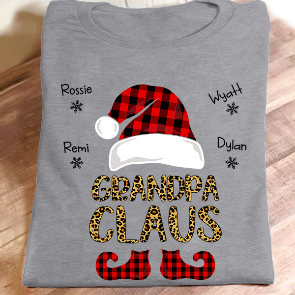 Grandma Claus – New Leopard Version | Personalized T-Shirt