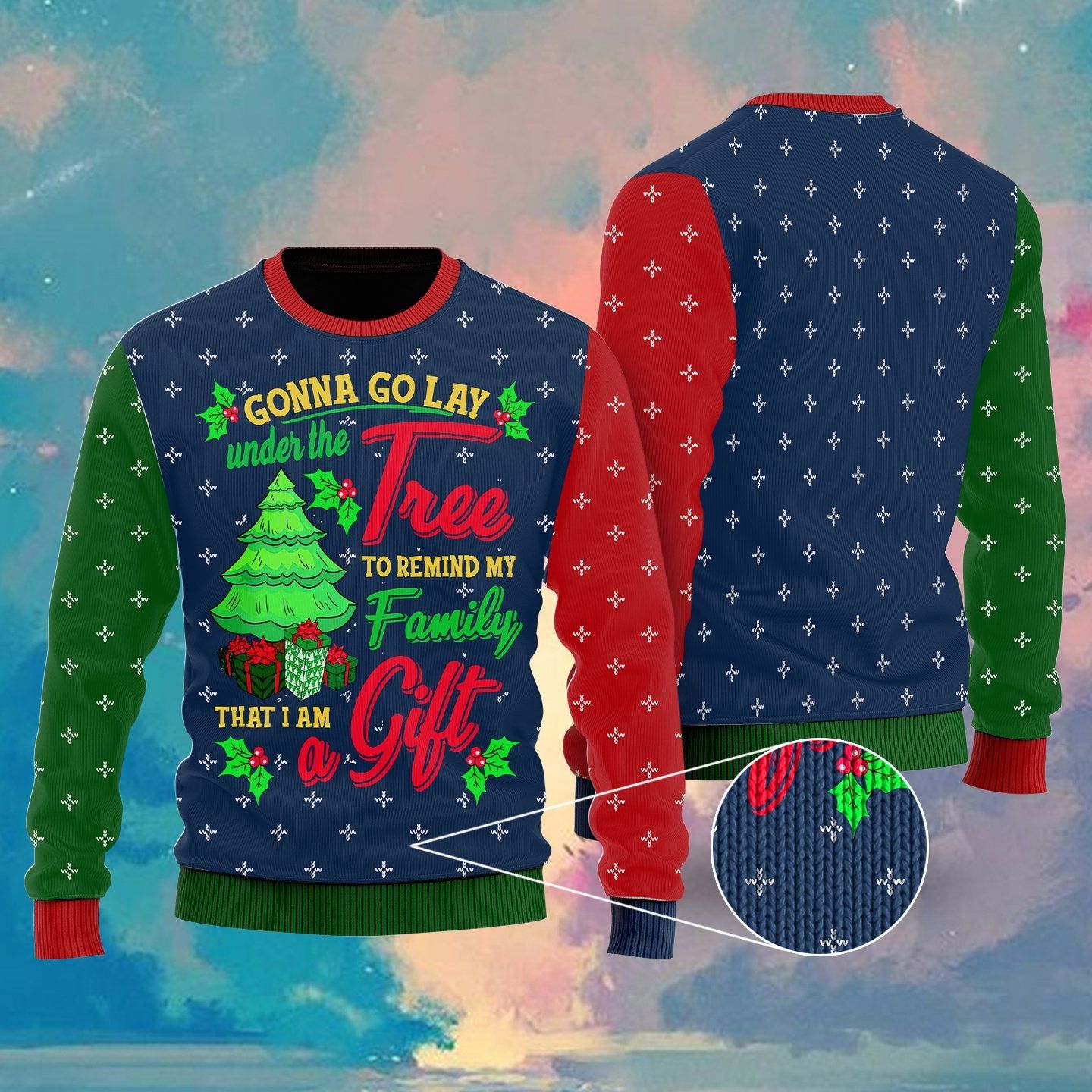 Xmas Life Ugly Christmas Wool Sweater