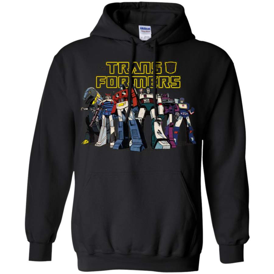 AGR Transformers Robot Group Vintage Graphic Hoodie