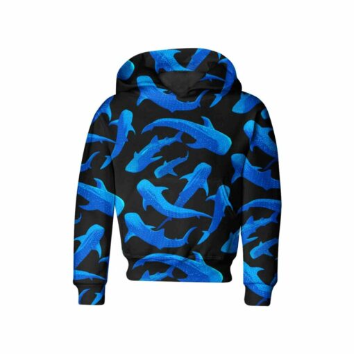 Shark Pattern Kids Hoodie