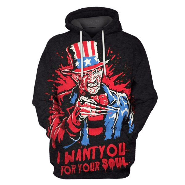 Freddy Krueger I Want For The Sould T-Shirts – Zip Hoodies Apparel