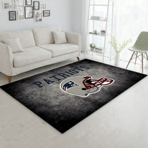 New England Patriots Rug Football Rug All Over Print Logo Custom Area Rug Carpet Full Sizes Home Living Rug Carpet Decor