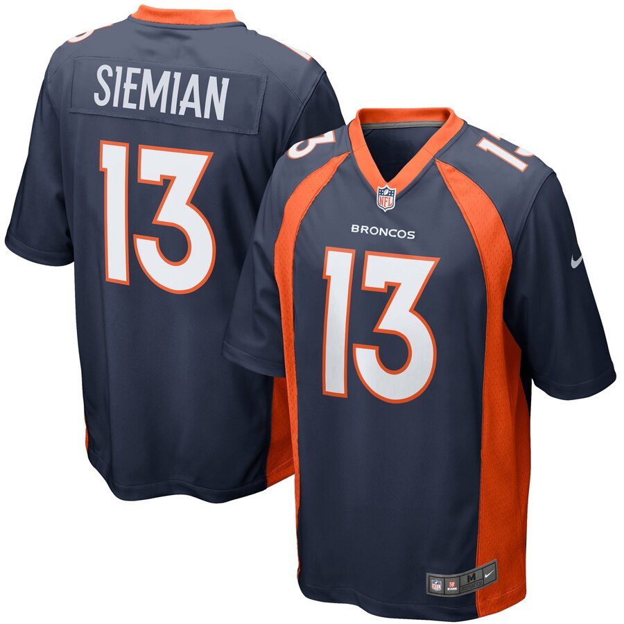 Trevor Siemian Denver Broncos Nike Game Jersey – Navy