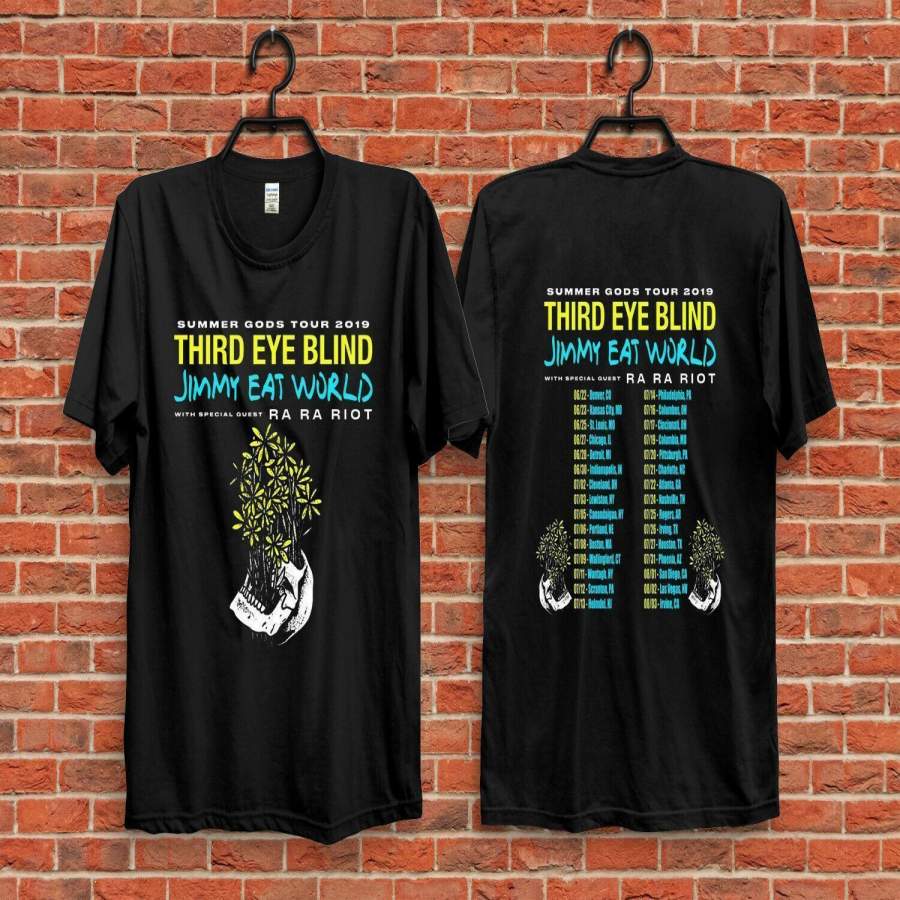 Third Eye Blind T Shirt New Third Eye Blind Jimmy Eat World Summer Gods Tour T-Shirt