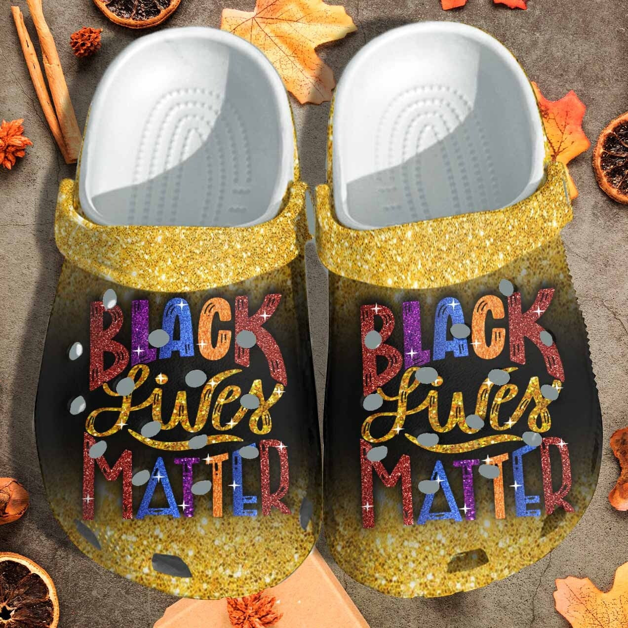 Vintage Blm Shoes – Black Lives Matter Crocs Clogs Gift For Girls – Cr-Blacklives