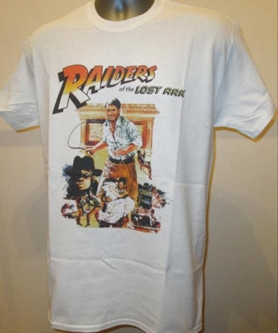 Raiders Of The Lost Ark Poster Shirt 80S Adventure Movie Graphic Tee 191 Shirt