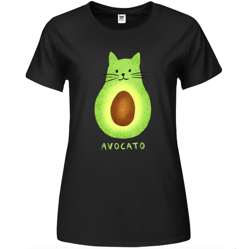 Avocato Funny Cute Cat Avocado Gift For Vegan And Cat Lover Premium Womens T Shirts