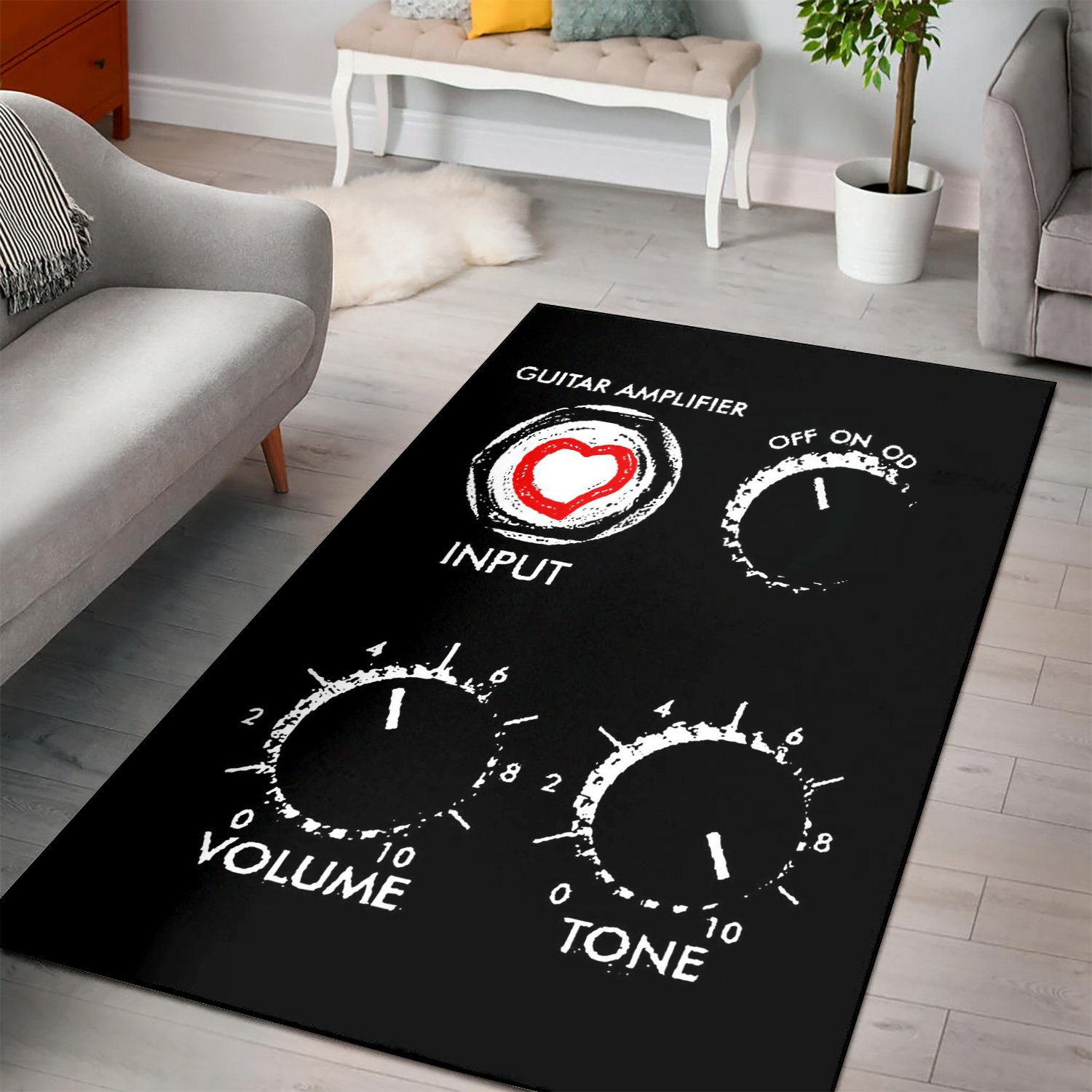 Amplify Your Love  Printing Instrument Rug,  Gift for fans,  Halloween Gift