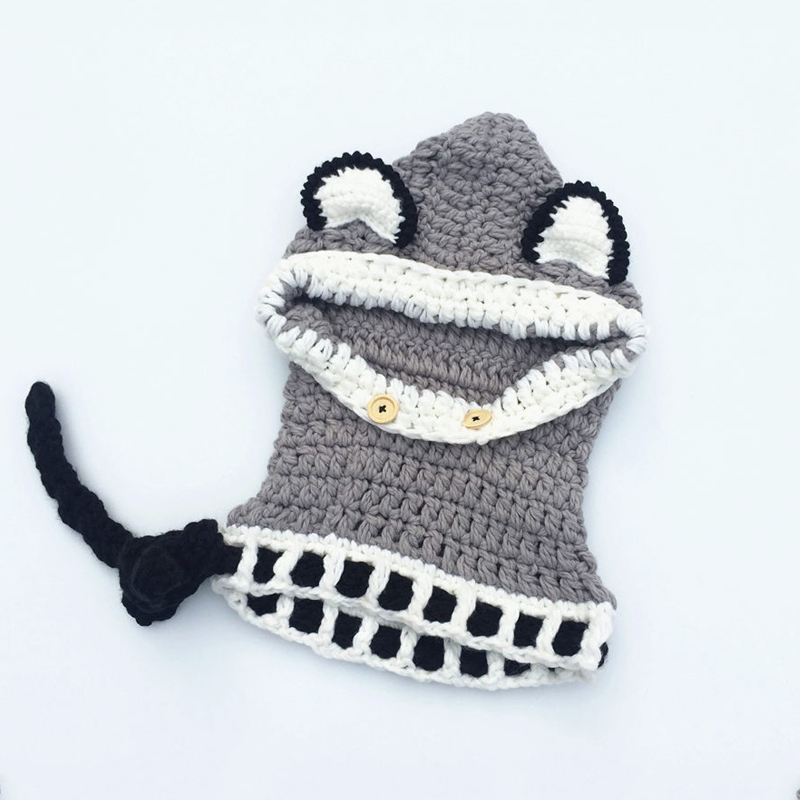 Baby Hats Winter Baby Wool Pattern Fox Cotton Crochet Hat Scarf Set Girls Cute Rabbit Fox Cotton Cap Baby Head Wear alx