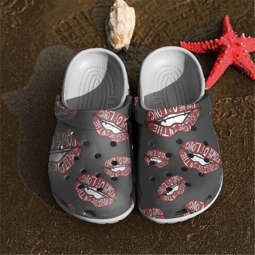 The Rolling Stones Pattern Power Of Love Art Crocs