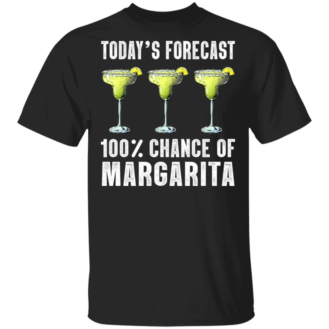 Today’S Forecast 100% Margarita T-Shirt Cocktail Tee