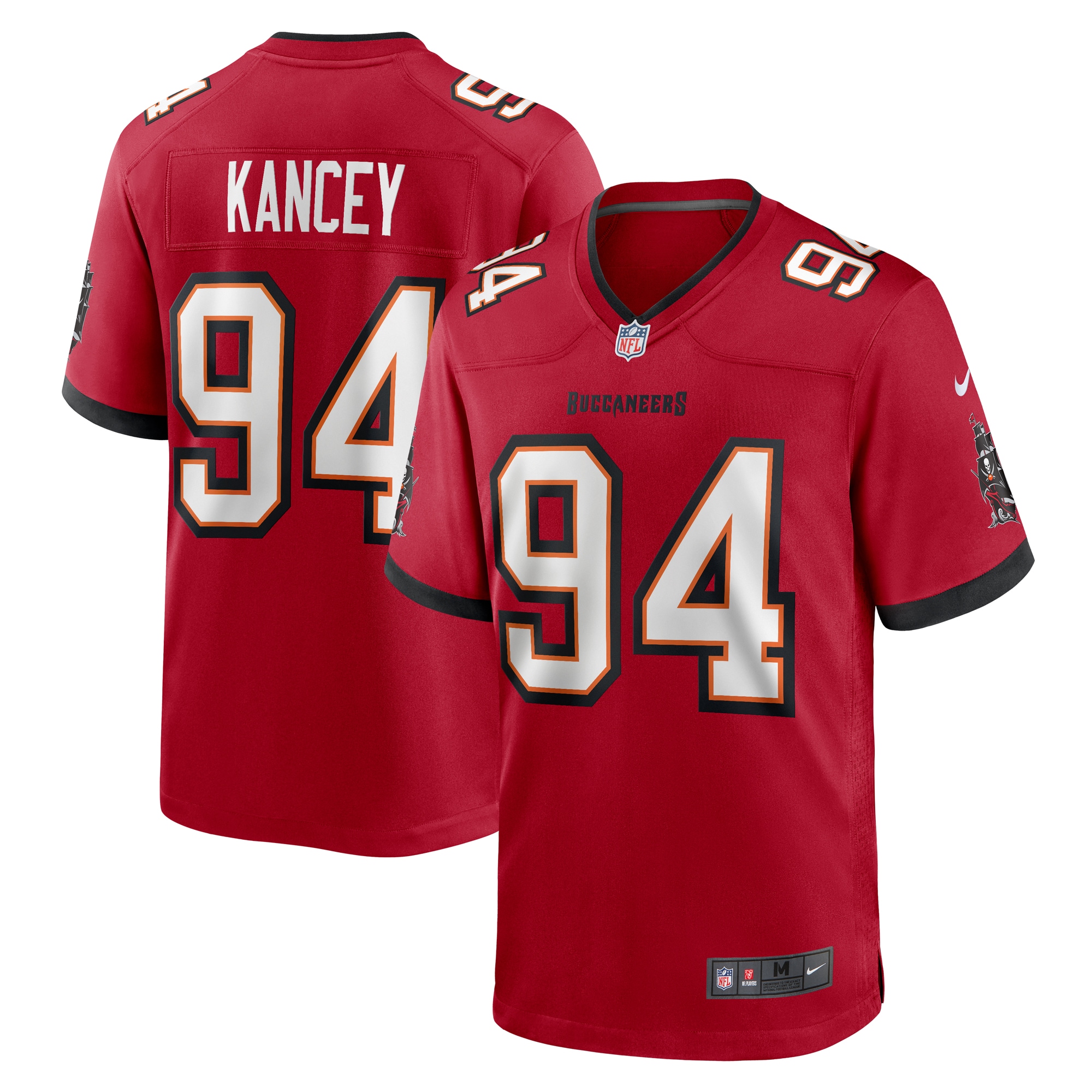 Calijah Kancey Tampa Bay Buccaneers 2023 NFL Draft First Round Pick Game Jersey – Red